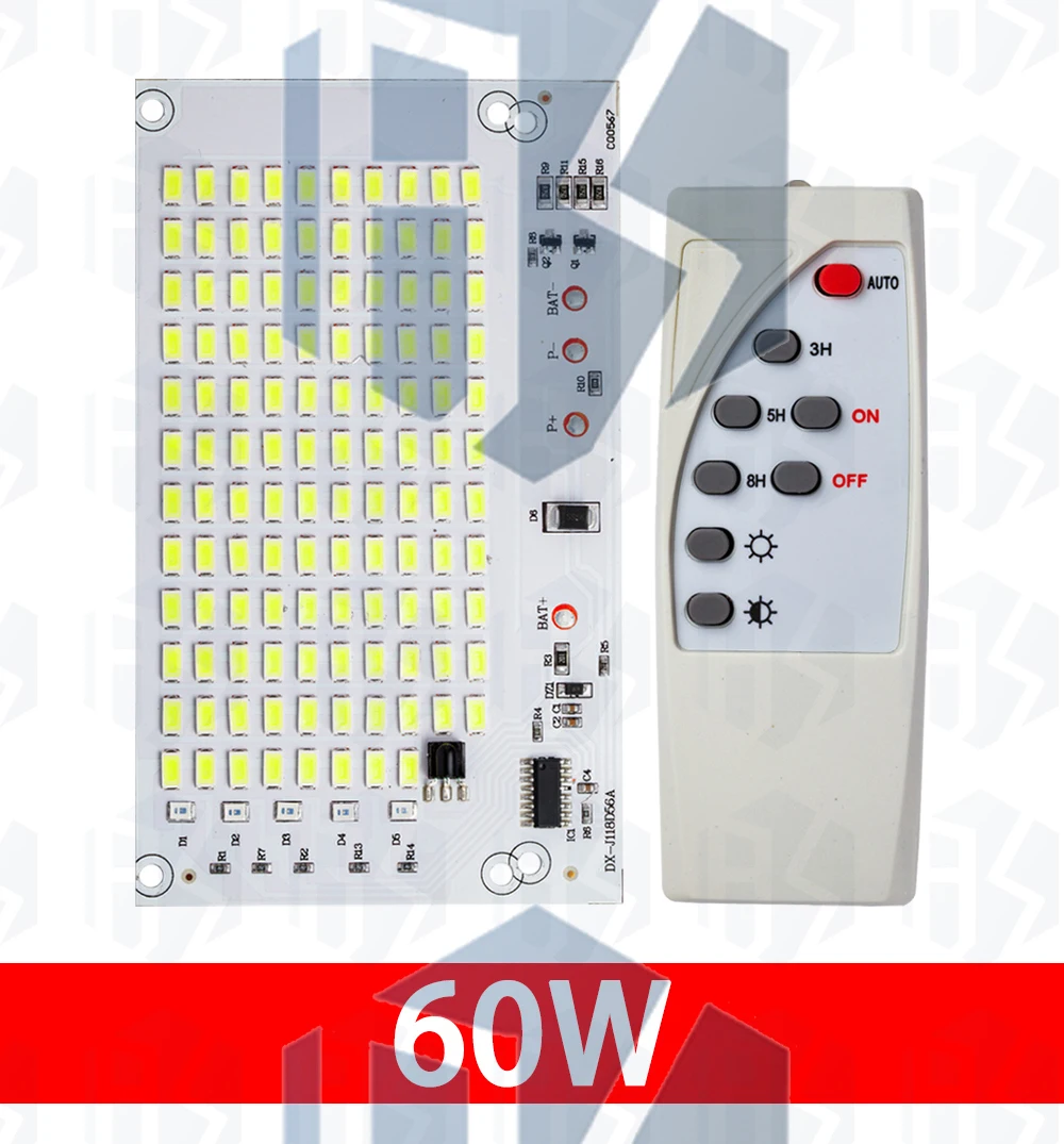 1~10PCS 25W 40W 60W 100W LED Outdoor Solar-Energie 5730 Hochhelligkeits-LED-Perlenlicht Integrierte Lichtquelle Lichtpanel-Steuerung – Detail 16