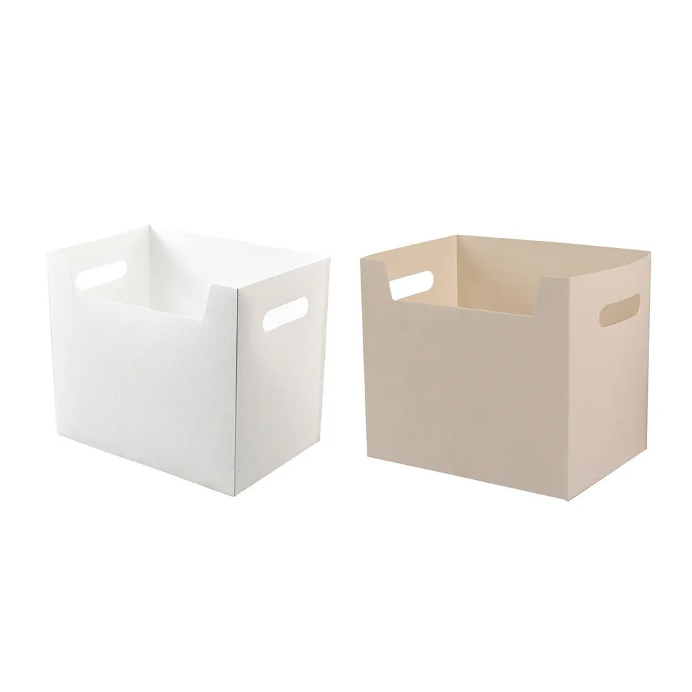 2Pcs 휴대용 소형 파일 보관 상자는 PP 플라스틱으로 만들어져 있으며 쉽게 변형되지 않습니다. 교사 학생을 위한 데스크탑 파일 정리함