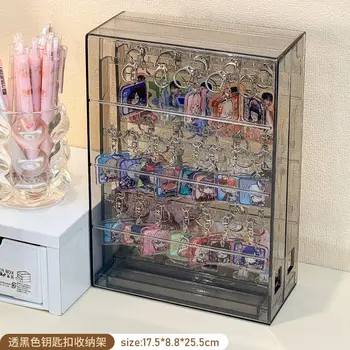 พวงกุญแจขาตั้งจอแสดงผลแขวนอะนิเมะจี้สําหรับ Guka ตุ๊กตาขนาดเล็กจี้ Hook เดสก์ท็อปอะคริลิคกันฝุ่นกล่อง 8