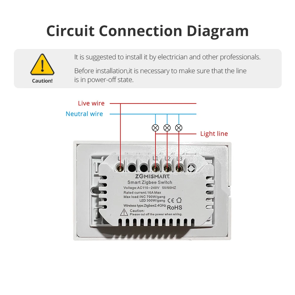 Рисунок 6 - Zemismart Tuya Zigbee US настенный