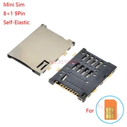 Versatile Mini Multi-Type SD/Sim Card Holder and Connector Assortment Pack - 10Pcs (Sim Push 9P)