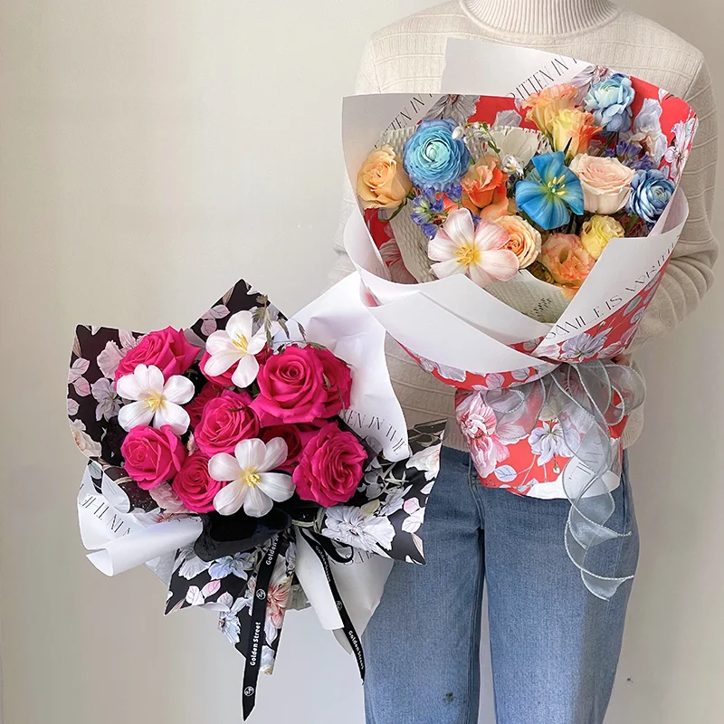 

10 шт., бумажная бумага для упаковки цветов