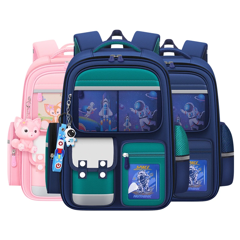 Ergonomic Elementary Children Schoolbag Boys Girls Lighten Spine  Protection Backpack For Kids Age 6~13 Pupil Mochila Escolar 4