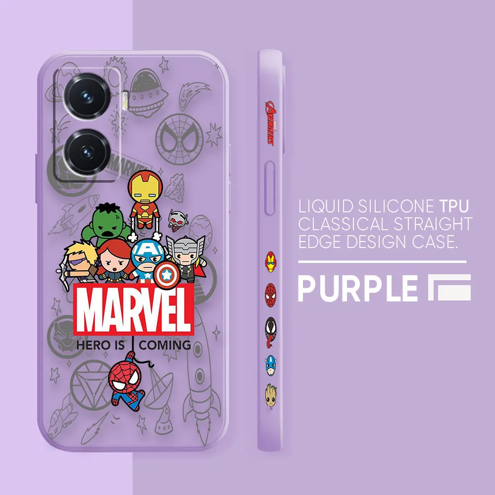 thumbnail image 1 of Case For VIVO Y55 Y52S Y53S Y66 Y55S Y73S 5G Y85 Y93 Y76 Y91 Colour Simple Liquid Silicone Shell Case Marvel Groot Baby Manga, 1 of 5