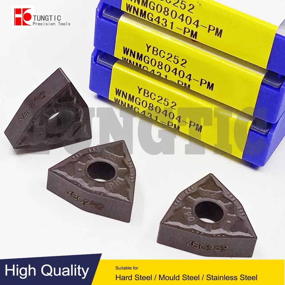 

TUNGTIC WNMG 080404-PM WNMG080404-PM Turning Inserts Carbide Cutter For Cast Iron