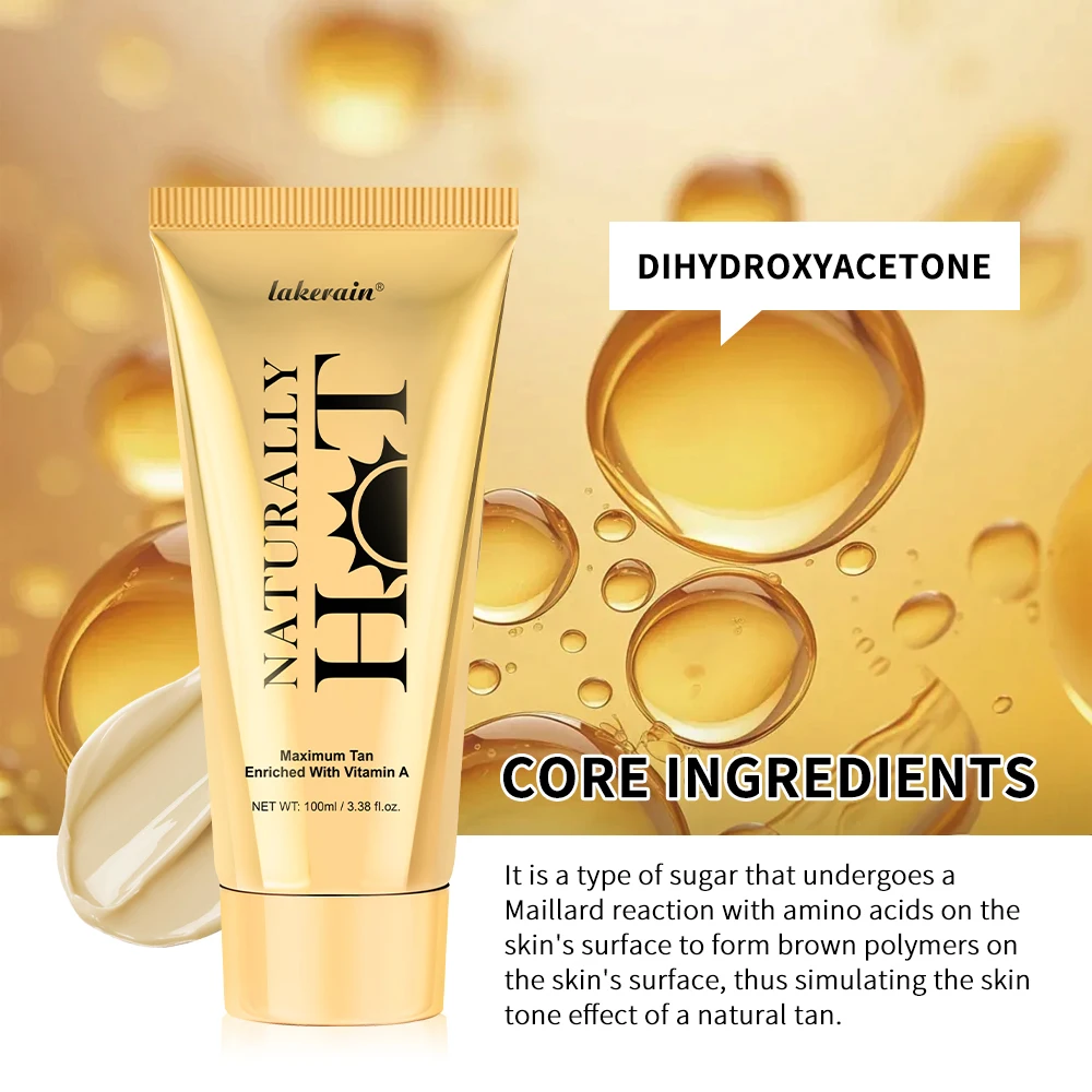 100ml Tanning Body Foundation Long-lasting Moisturizing Tanned Intensifier Body Self Tanner Cream Concealer Even Skin Tone