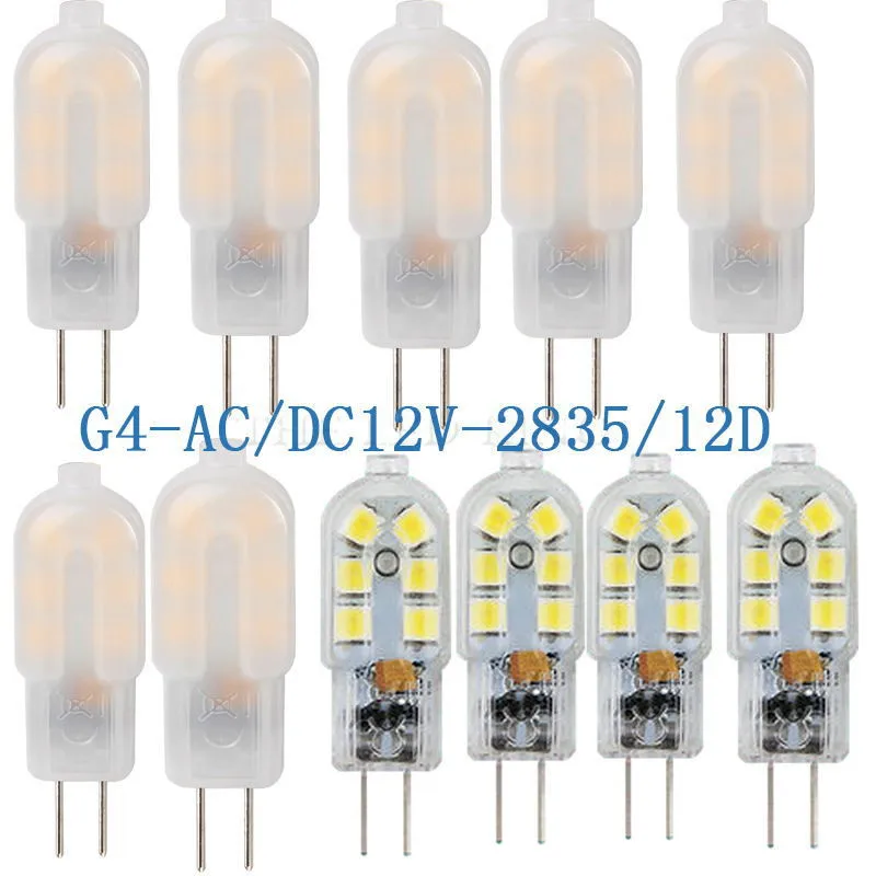 

10PCS LED Bulb 3W 5W G4 Light Bulb AC 220V DC 12V LED Lamp SMD2835 Spotlight Chandelier Lighting Replace 20w 30w Halogen Lamp