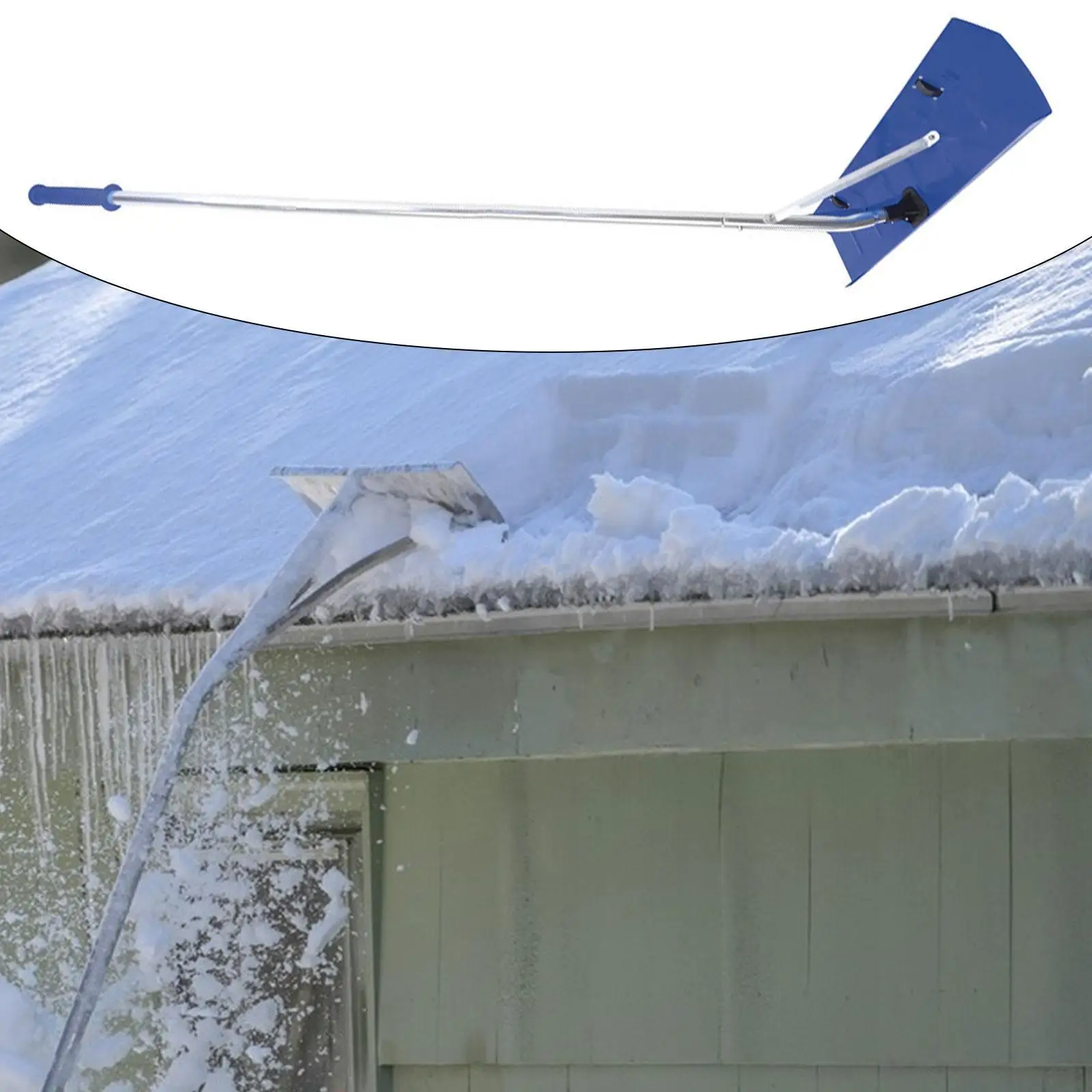 Roof Rake Premium Removable Portable Snow Roof Rake for Lawn