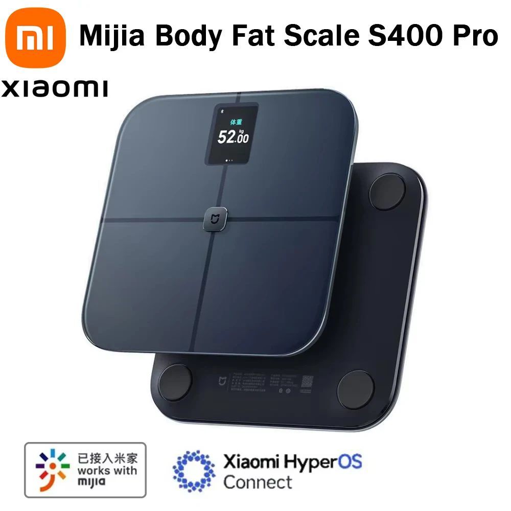 Xiaomi Mijia Body Fat Scale S400 Pro 3.5in TFT Color Screen Bluetooth5.1 Smart Home Body Composition Scale Work with Mi Home APP body fat scale