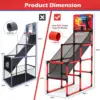 Kids Basketball Arcade: Electronic Score, 4 Balls, Indoor/Outdoor Game for Ages 3-12 5