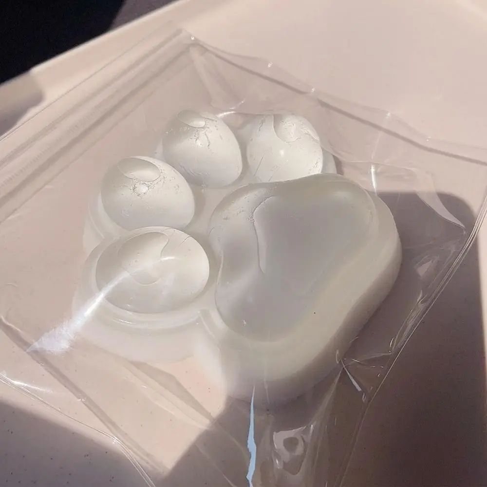 Cute Transparent Large Cat Paw Squishy Toy Ultra Soft Sticky Kitty Fidget Toy High Resilience Abreact Stress Relief Pinch 4