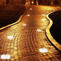 4/6 LED Outdoor Waterproof Garden Pathway Floor Glass Solar Ice Cube Brick Paver Rock Landscape Led Lamp Lights for Festival 2