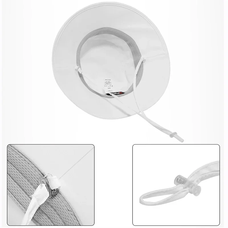Men Golf Hat Adjustable Windproof Rope Caps Waist Sweat-absorbing Band Fisherman Hats MZ059 sports sun hats golf caps