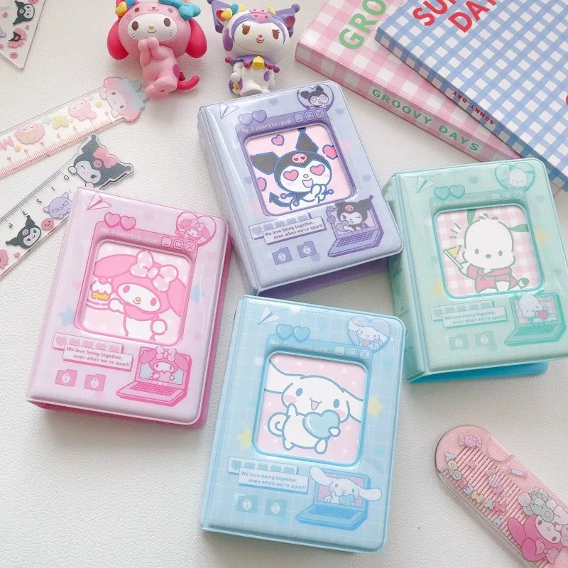 Photo Album Sanrio Hello Kitty 3-Inch Photo Storage Album Card Storage Holder for Kids
