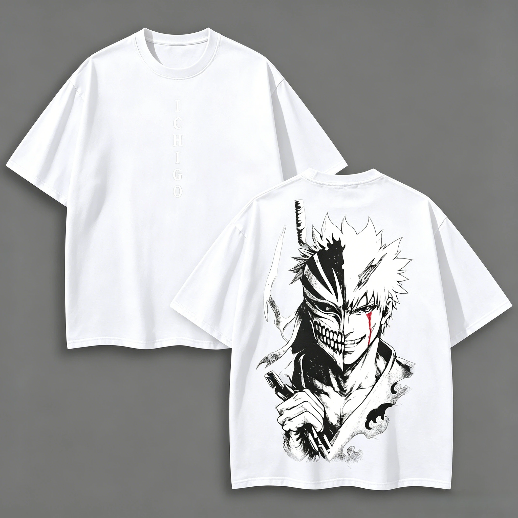 남성용 티셔츠 BLEACH Grimmjow Jaegerjaques 그래픽 티셔츠 편안한 오버사이즈 유니섹스 고품질 인기 제품 편안함