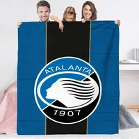 Cute Throw Blanket Fluffy Atalanta Football Club Logo Home Interior Luxury Blankets & Throw Blanket for Sofa Blankets & Throws 2