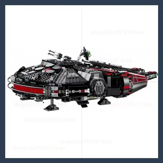 NEW MOC 1579PCS Falcon Compatible 75389 Millennium The Dark Spaceship Bricks Building Block for Boys Gifts for Kids Model Adults