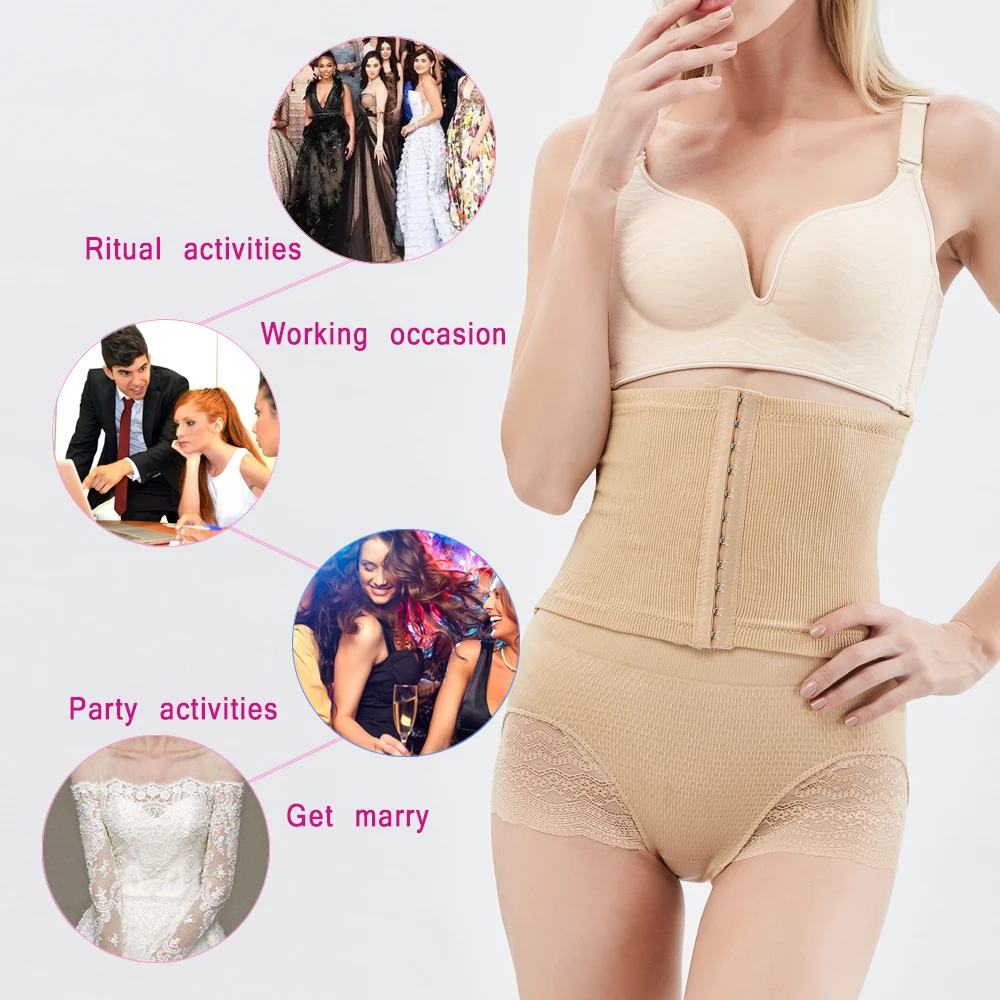 Velssut Shapewear for Women Under Dresses Tummy Control Panties Fajas Waist Cincher Body Shaper Belly Control Belts Underwear