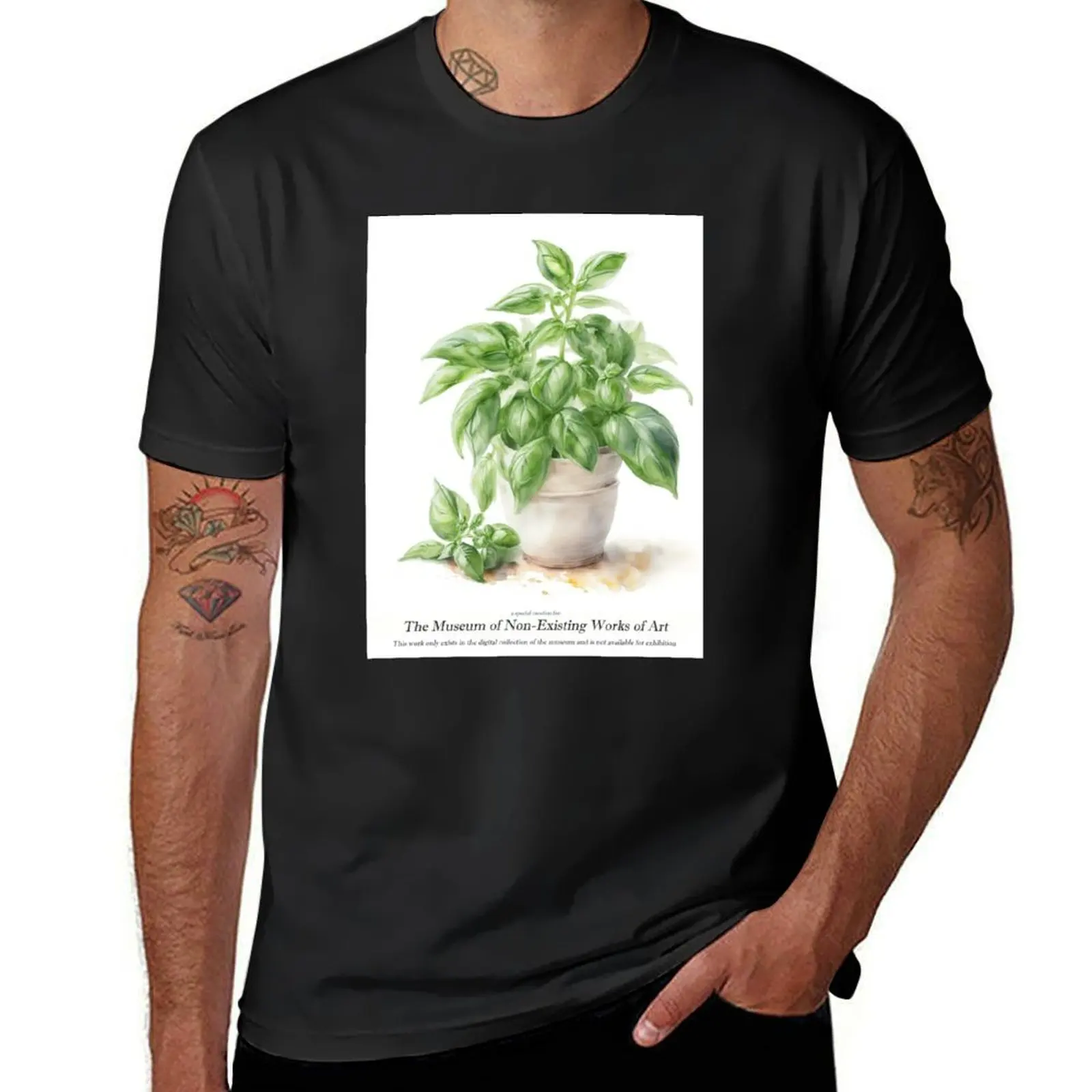 Basil T-Shirt Aesthetic clothing kawaii clothes tees animal prinfor boys mens clothing