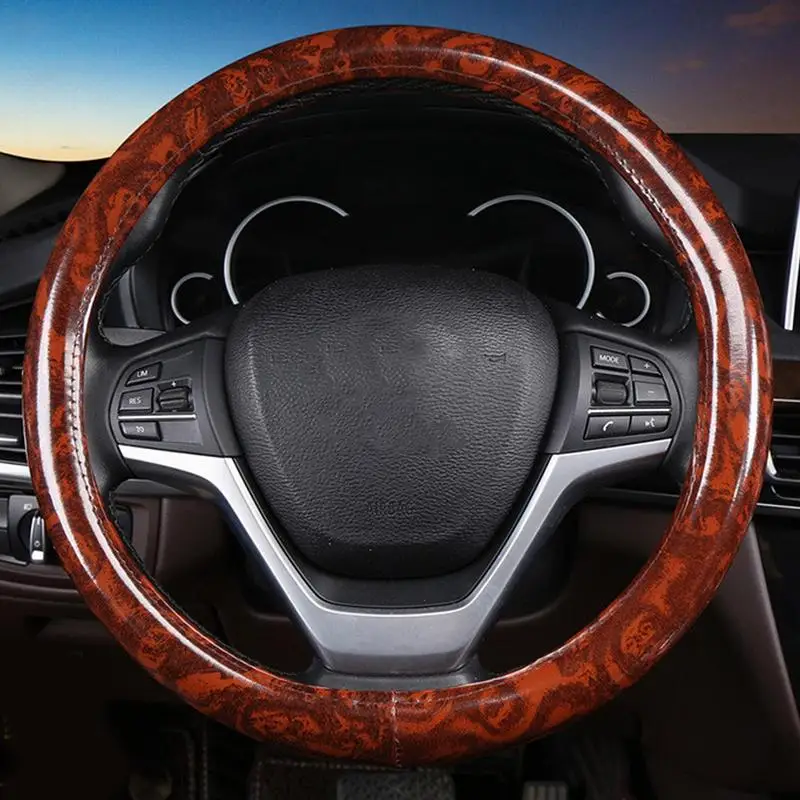 Car Steering Wheel Cover 38cm Artificial Leather Car Covers