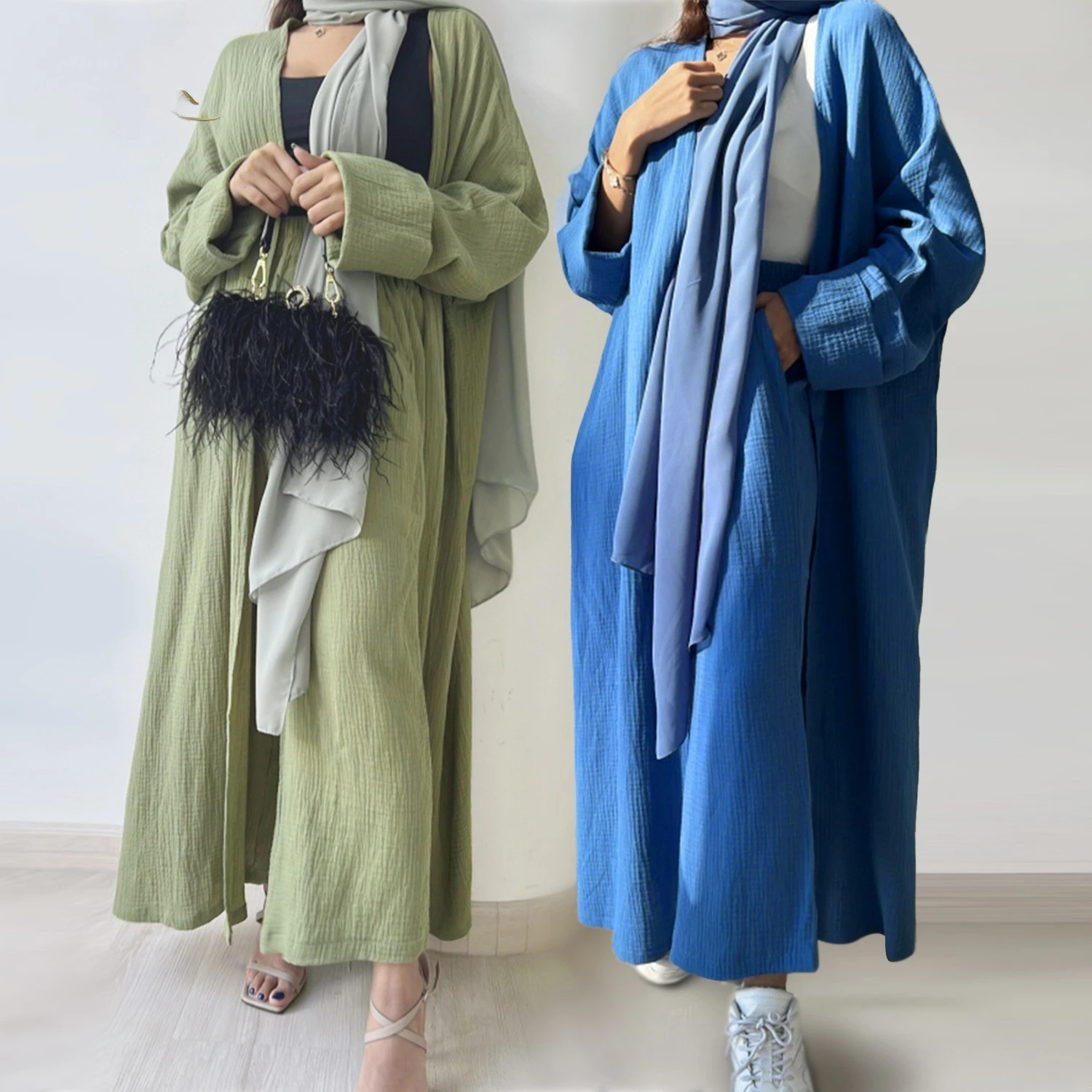 

Abayas For Women Islamic Dresses Slight Strech Satin Casual Polyester Adult Abaya Kaftan Free Shipping