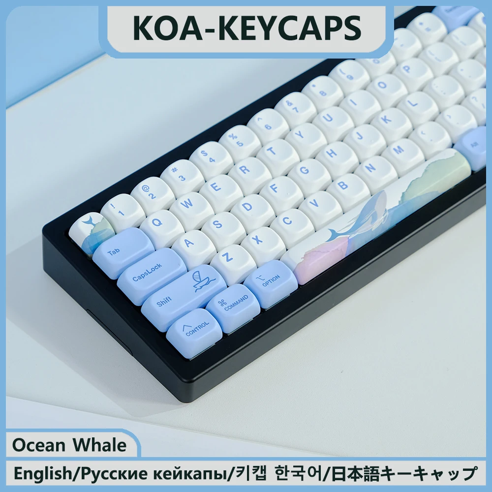 KBDIY-Teclas japonesas oceano baleia, perfil KOA, teclado