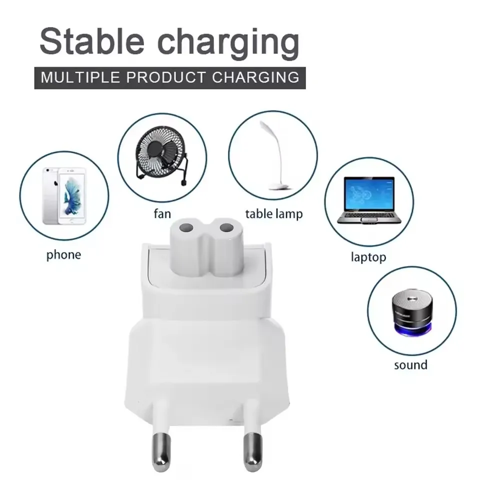 US AU UK EU AC Power Wall Plug Duck Head For Apple MacBook Pro Air Adapter Charger adapter
