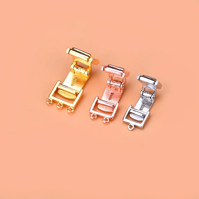 Bracelet accessories accessories square buckle 1 row 2 rows 3 rows clasp connection buckle hand woven jewelry DIY accessories ma