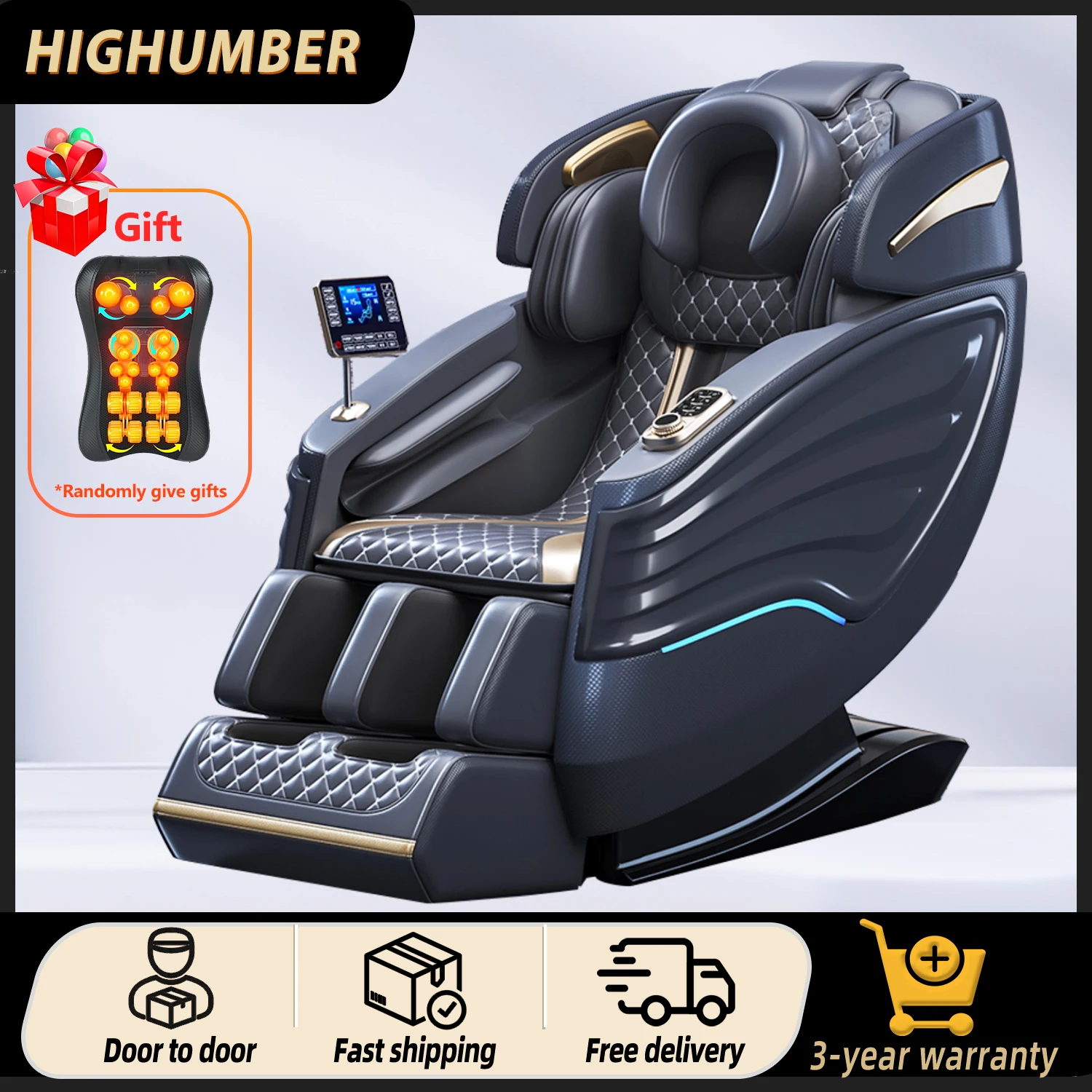 massage chair 4D SL Track Full Body Air Bag 3 Year Warranty zero gravity luxury shiatsu chair massager for office
