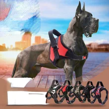 New Big Dog Harness Vest Reflective Adjustable Pet Chest Strap Training Pets Harnesses No Pull for Small Medium Large Dogs Stuff