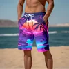 Harajuku 3D Cocoanut Trees Printing Beach Shorts Palm Tree Graphic Board Shorts For Men Summer New Hawaiian Cool Swimming Trunks 3