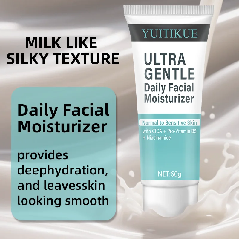 YUITIKUE Ultra Gentle Daily Facial Moisturizer for Normal to Sensitive Skin with Chamomile Vitamin B5 And Niacinamide