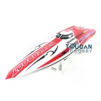DTRC Toucanhobby E26 Fiber Glass Red Electric Racing PNP RC Boat W/ Motor Servo ESC W/O Battery 1