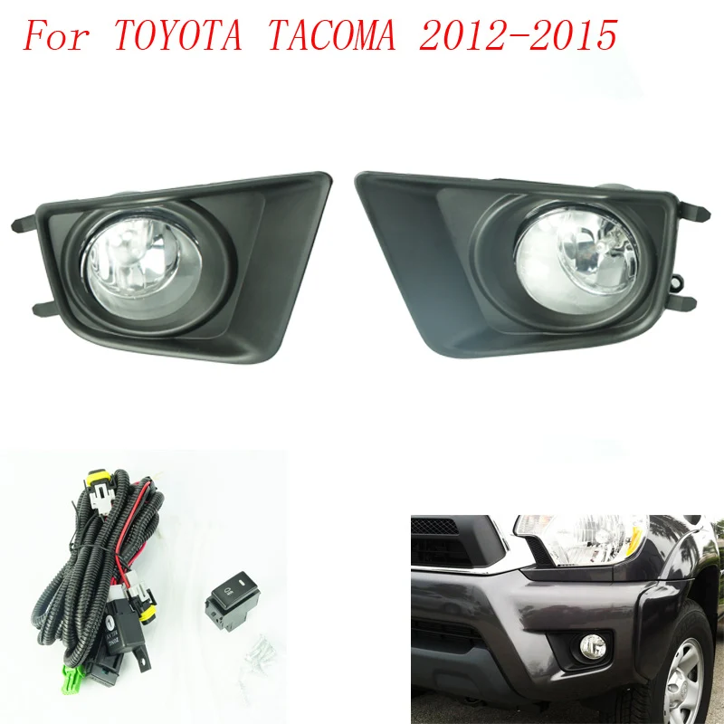 

Fog light for Toyota Tacoma 2012-2015 fog lamps Clear Yellow Smoke Lens Fog Lights Driving Lamps YC100597