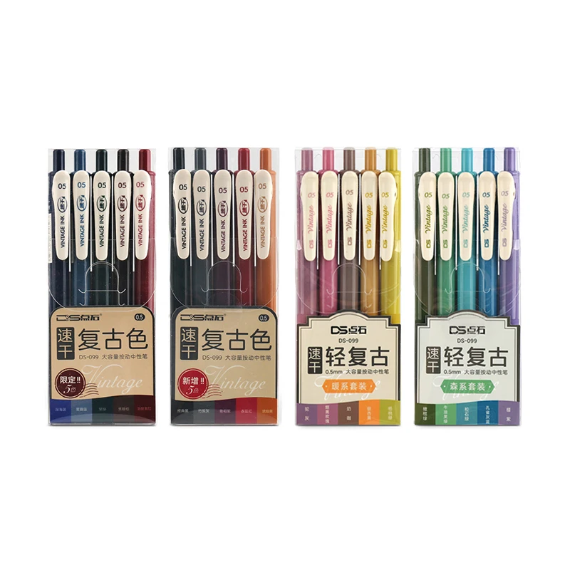 Vintage Ink Gel Pen W-099L