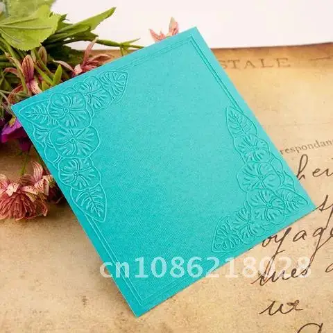 플라워 프린트 DIY 플라스틱 엠보싱 폴더, DIY 스크랩북 종이 공예, 카드..