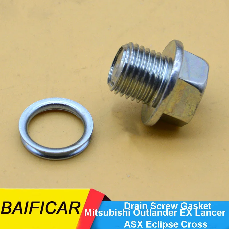 Baificar Genuine Engine Oil Pan Drain Screw Gasket MD050316 MD050317 For Mitsubishi Outlander EX Lancer ASX Eclipse Cross