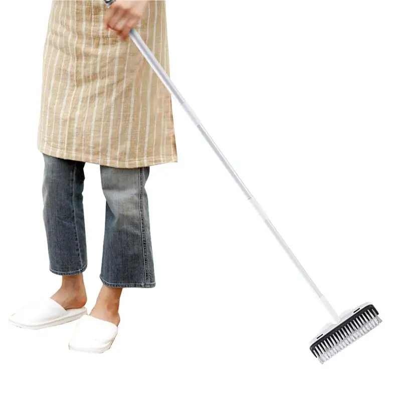 

Щетка для чистки пола 2 в 1, регулируемая Выдвижная с длинной ручкой, для ванной комнаты, ванной, плитки