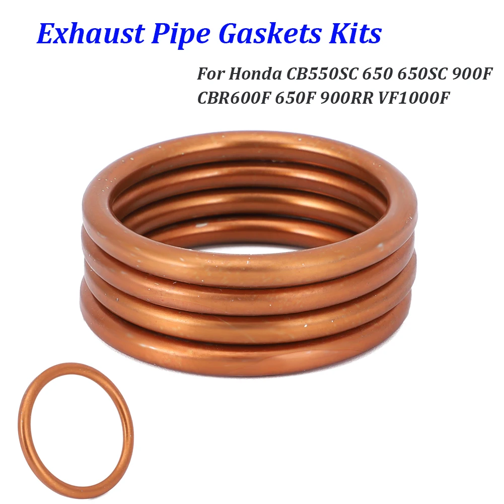 4pcs Exhaust Gaskets Kits 18291-MN4-920 For Honda CB650 VF750C VF1000 VF1100 CBR600RR Exhaust Gasket