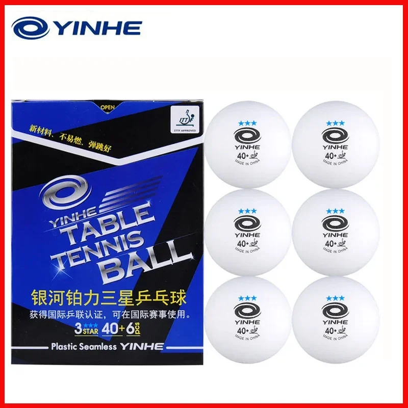 Yinhe Galaxy 3stars Original Plastic Seamless Ping Pong Balls