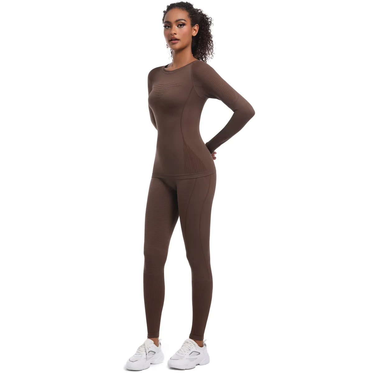 Women Girl Skiing Underwear Set Fitness Workout Thermal Gym Ski Snowboarding Sport Running Hiking Jogging Yoga Exercise Suit A56 4