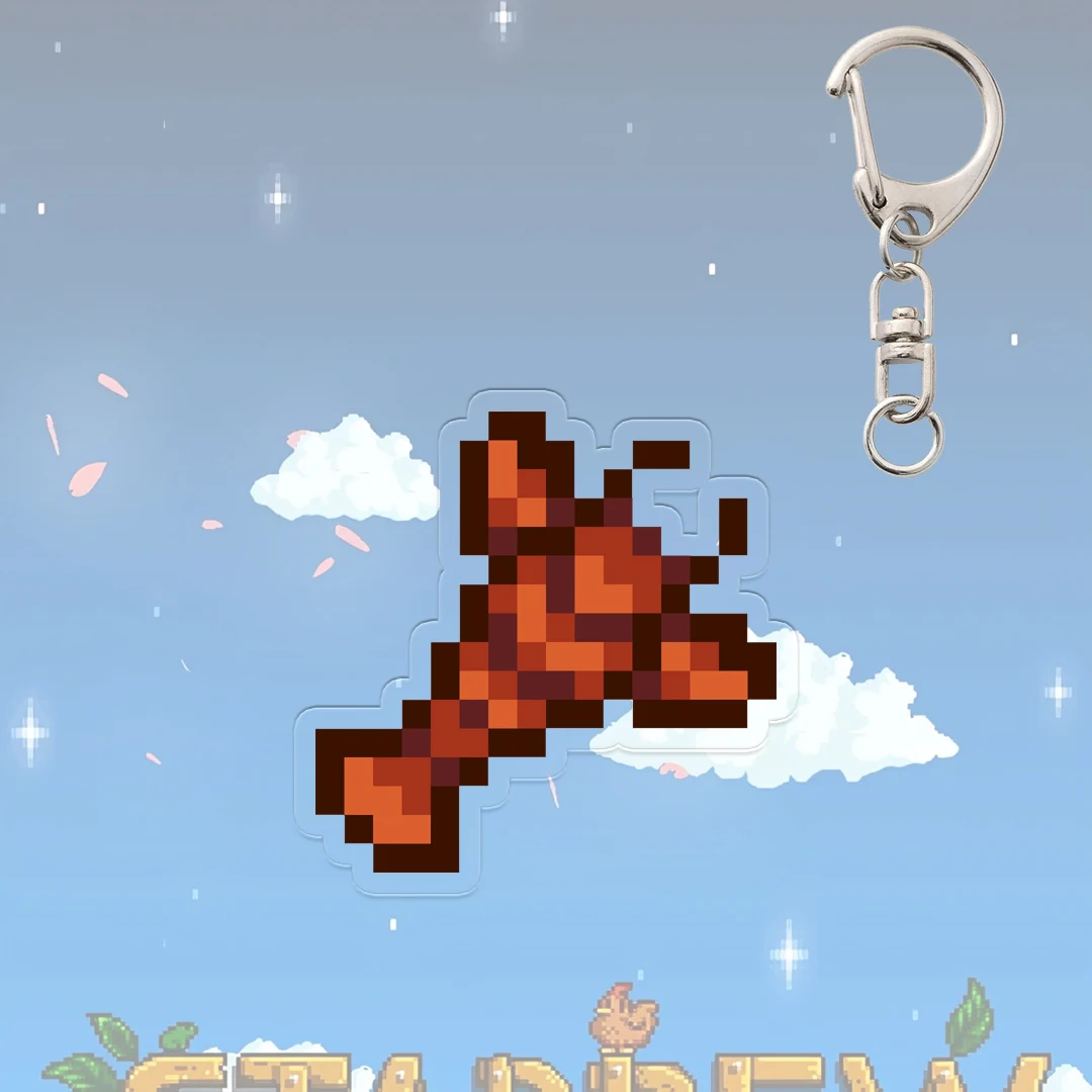 Purple Pants Keychain - Creative Stardew Valley-Inspired Decor & Accessory Pendant