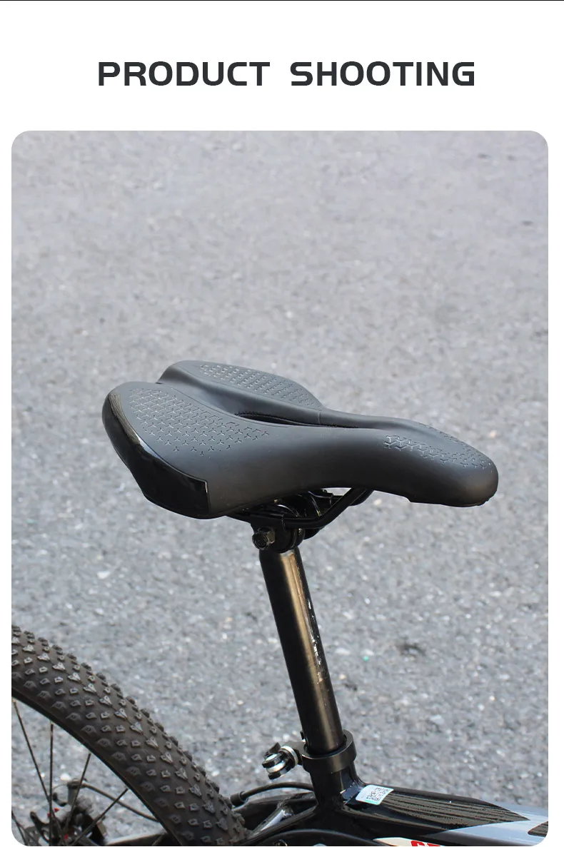 Mountain Road Bike Sitzmatte Bequeme Weiche Anti-rutsch Stoßfest Radfahren Kissen Atmungsaktive MTB Fahrrad Sattel Radfahren Teile – Detail 12