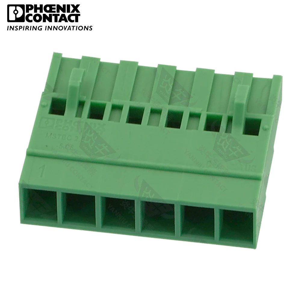 

5.08mm Original Genuine Phoenix Contact Connector PCB Pluggable PLUG-IN Terminal Block 6 Pin MSTBC 2.5 ST 5.08 1808858 12A 320V