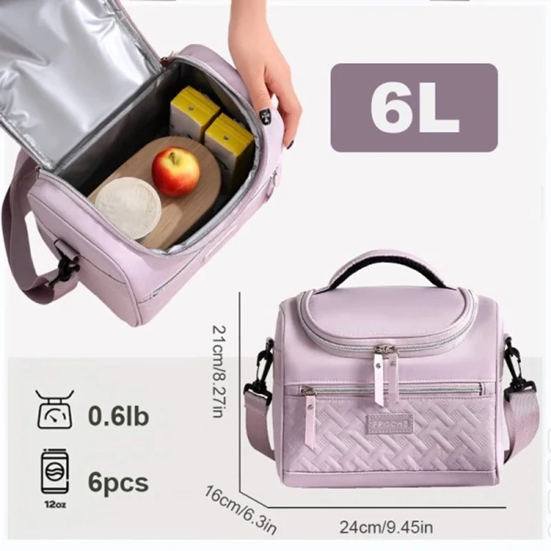 Cooler Bag, Lunch Bags Insulated Soft Coolers Insulated, Double Leakproof Soft Sided Collapsible Beach Cooler For Picnic