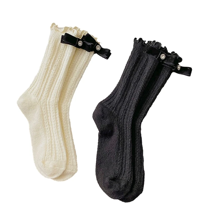 

Womens Ruffle Socks Above Ankle Socks, Lightweight Socks for Students Girl Socks Comfortable Casual Socks