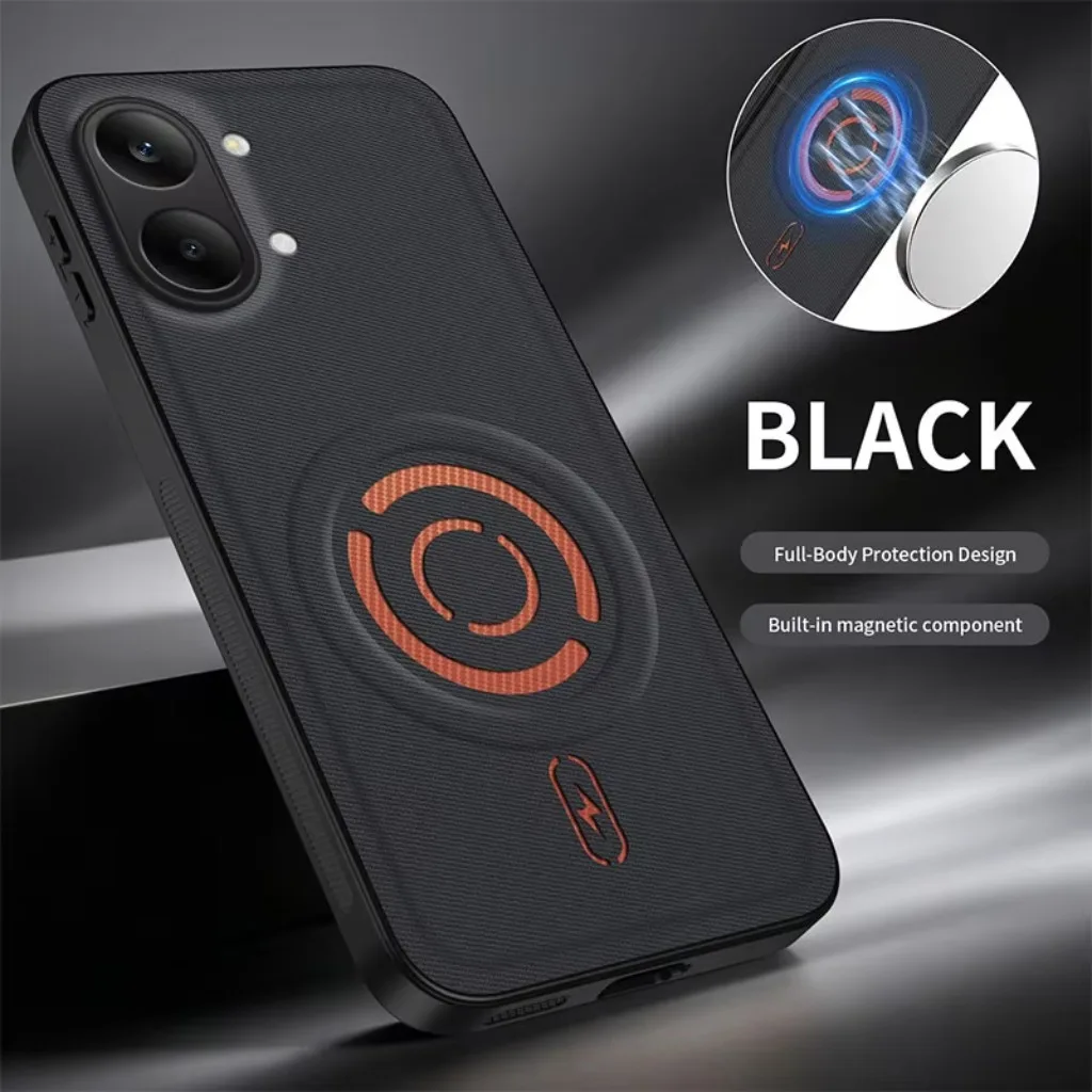 Premium Magnetic Leather Phone Case - Anti-Oil, Fingerprint Resistant & Shockproof Protective Cover