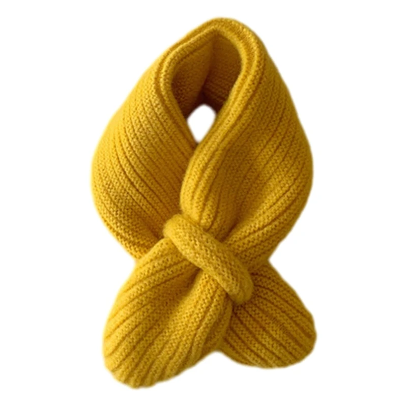 Trendy Stylish Kids Scarf Solid Color Scarf Versatile Children Winter Thick Gift Suitable for Boys & Girls