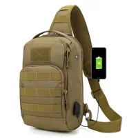 Men Cross body Sling Backpack Shoulder Chest Bag Travel Outdoor Sports Climb Tactical Military Nylon Male Side Messenger Bag