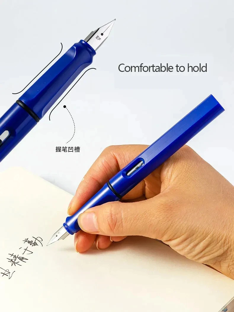 21PCS/SET Posture Correction M20 Fountain Pen Plastic Frosted Blue Red Green Nib Stationery Office School Supplies Writing Gift 3